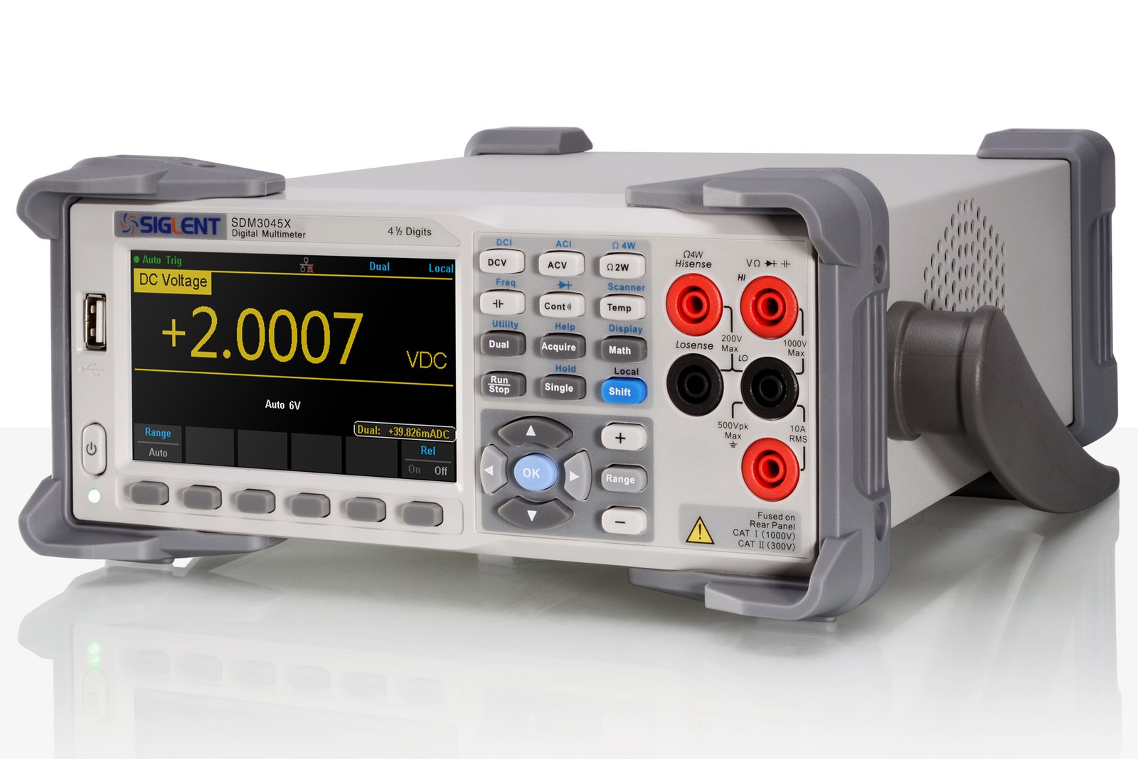 SDM3045X digital multimeter trend and statistics functions
